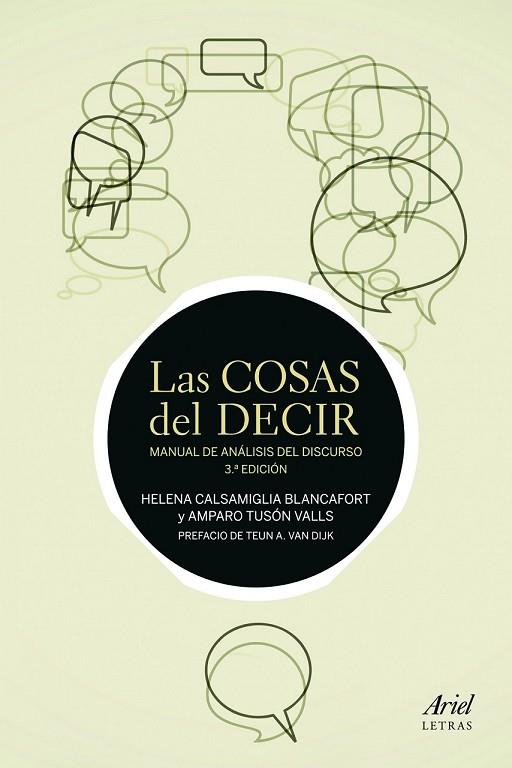 LAS COSAS DEL DECIR | 9788434405691 | HELENA CALSAMIGLIA BLANCAFORT/AMPARO TUSÓN | Llibreria Online de Vilafranca del Penedès | Comprar llibres en català