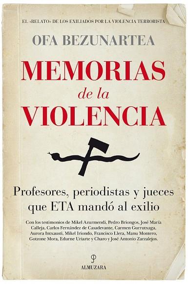 MEMORIAS DE LA VIOLENCIA | 9788415828945 | BEZUNARTEA VALENCIA, MARÍA JOSEFA | Llibreria Online de Vilafranca del Penedès | Comprar llibres en català