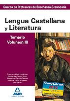 LENGUA CASTELLANA Y LITERATURA TEMARIO VOLUMEN 3 | 9788467628371 | AA.VV | Llibreria Online de Vilafranca del Penedès | Comprar llibres en català