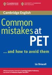 COMMON MISTAKES AT PET AND HOW TO AVOID THEM | 9780521606844 | AA. VV. | Llibreria Online de Vilafranca del Penedès | Comprar llibres en català