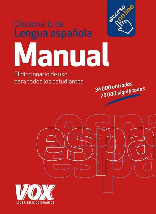 DICCIONARIO MANUAL DE LA LENGUA ESPAÑOLA | 9788499741352 | AA. VV. | Llibreria Online de Vilafranca del Penedès | Comprar llibres en català