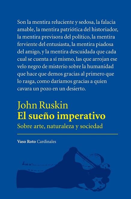 EL SUEÑO IMPERATIVO | 9788415168881 | RUSKIN, JOHN | Llibreria L'Odissea - Libreria Online de Vilafranca del Penedès - Comprar libros