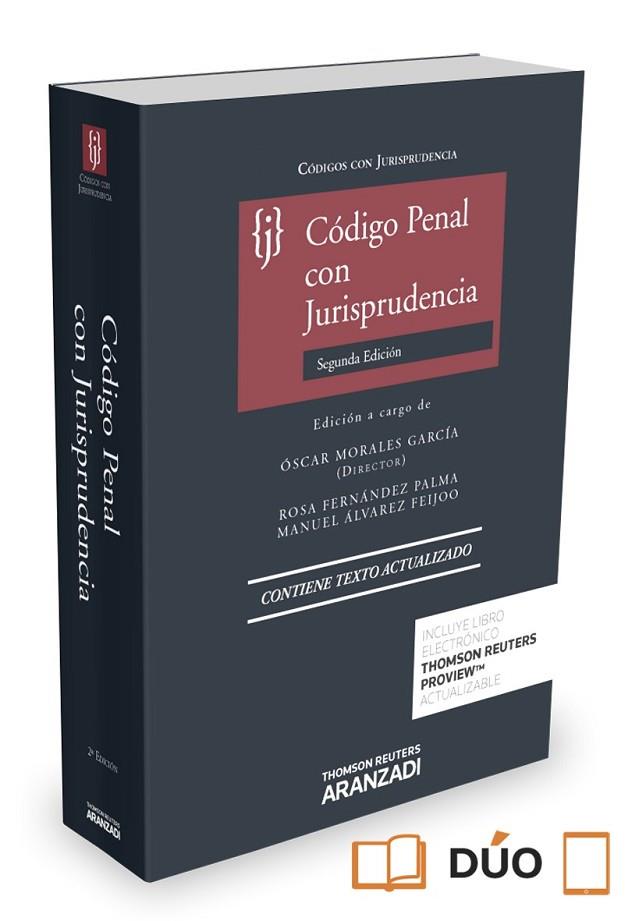 CÓDIGO PENAL CON JURISPRUDENCIA (PAPEL + E-BOOK) | 9788490598887 | MORALES GARCÍA, OSCAR | Llibreria Online de Vilafranca del Penedès | Comprar llibres en català