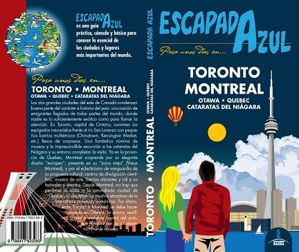 TORONTO Y MONTREAL ESCAPADA | 9788417823283 | CABRERA, DANIEL/GARCÍA, JESÚS | Llibreria Online de Vilafranca del Penedès | Comprar llibres en català