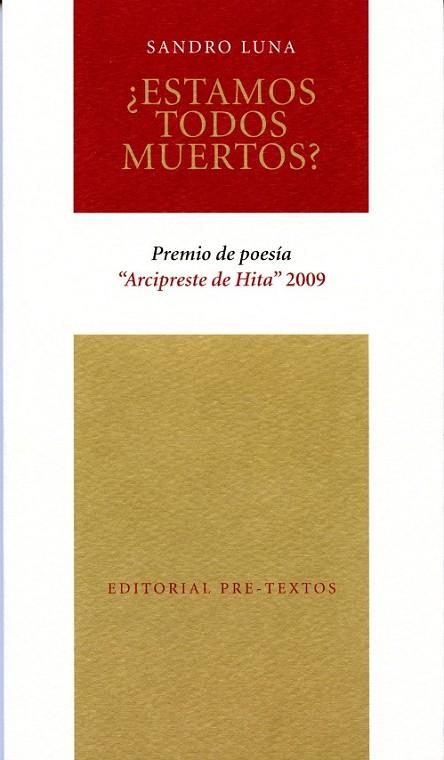 ESTAMOS TODOS MUERTOS | 9788492913350 | LUNA, SANDRO | Llibreria Online de Vilafranca del Penedès | Comprar llibres en català