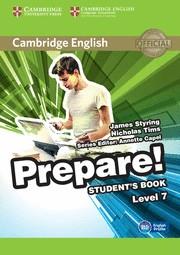 CAMBRIDGE ENGLISH PREPARE! LEVEL 7 STUDENT'S BOOK | 9780521180368 | TIMS, NICHOLAS/STYRING, JAMES | Llibreria Online de Vilafranca del Penedès | Comprar llibres en català