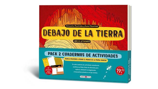 PACK DE ACTIVIDADES DEBAJO DE LA TIERRA / DEBAJO DEL AGUA | 9788410260153 | MIZIELINSKA, ALEKSANDRA/MIZIELINSKI, DANIEL | Llibreria Online de Vilafranca del Penedès | Comprar llibres en català