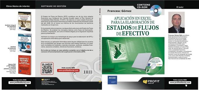 APLICACION EN EXCEL PARA LA ELABORACION DE ESTADOS DE FLUJO | 9788415330684 | GOMEZ, FRANCESC | Llibreria L'Odissea - Libreria Online de Vilafranca del Penedès - Comprar libros