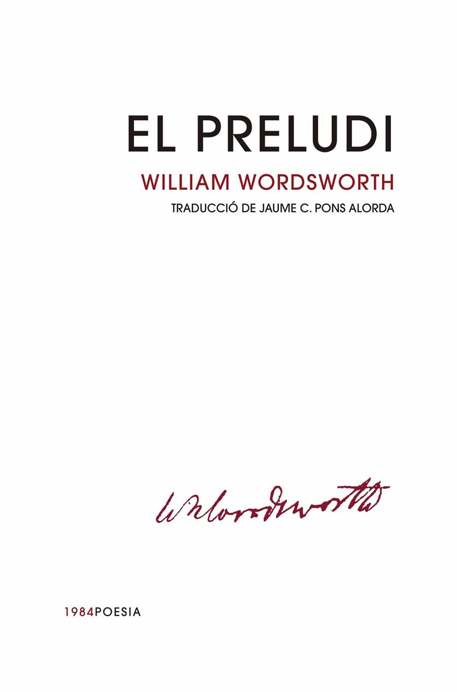 EL PRELUDI | 9788416987665 | WORDSWORTH, WILLIAM | Llibreria L'Odissea - Libreria Online de Vilafranca del Penedès - Comprar libros