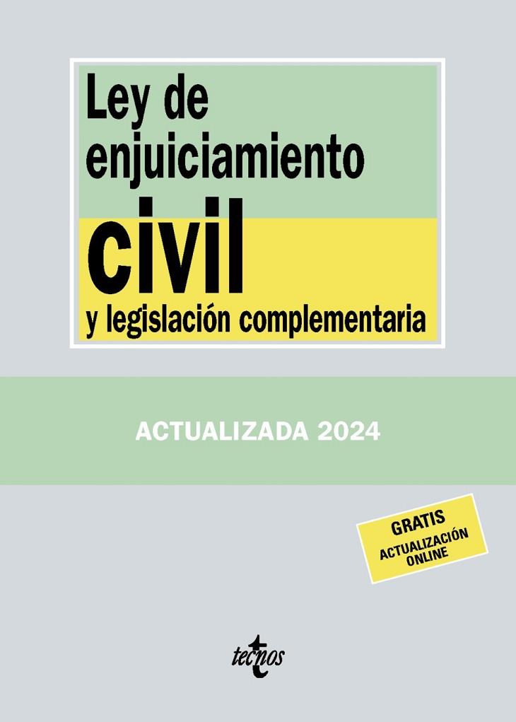 LEY DE ENJUICIAMIENTO CIVIL Y LEGISLACIÓN COMPLEMENTARIA | 9788430988402 | EDITORIAL TECNOS | Llibreria Online de Vilafranca del Penedès | Comprar llibres en català