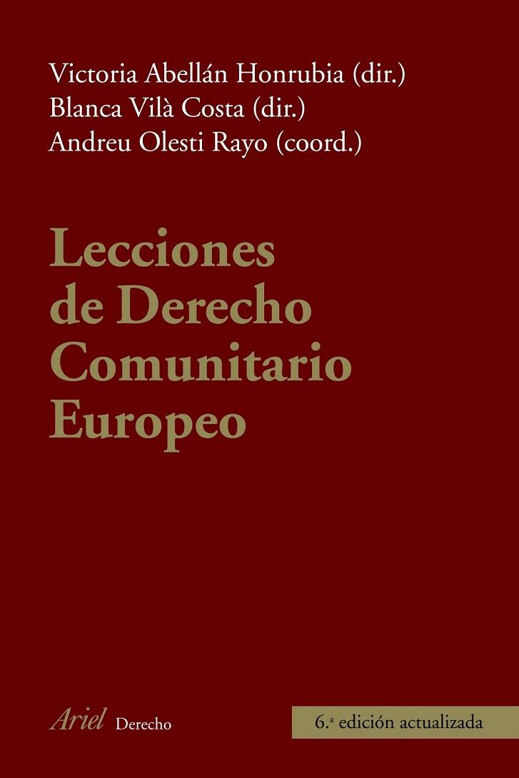 LECCIONES DE DERECHO COMUNITARIO EUROPEO | 9788434469655 | AA.VV | Llibreria Online de Vilafranca del Penedès | Comprar llibres en català