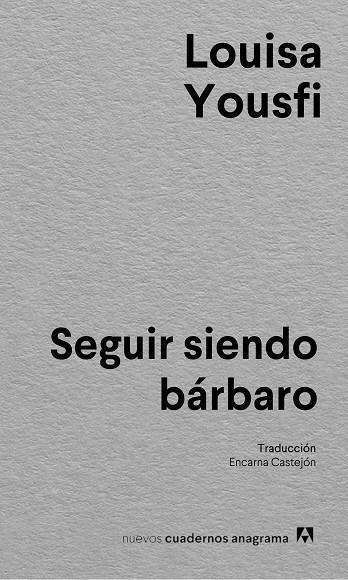 SEGUIR SIENDO BÁRBARO | 9788433927637 | YOUSFI, LOUISA | Llibreria Online de Vilafranca del Penedès | Comprar llibres en català