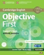 OBJECTIVE FIRST FOR SPANISH SPEAKERS STUDENT'S BOOK WITHOUT ANSWERS WITH CD-ROM | 9788483236888 | CAPEL, ANNETTE/SHARP, WENDY | Llibreria Online de Vilafranca del Penedès | Comprar llibres en català