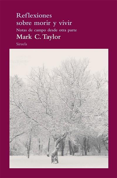 REFLEXIONES SOBRE VIVIR Y MORIR | 9788415723431 | TAYLOR, MARK C. | Llibreria Online de Vilafranca del Penedès | Comprar llibres en català