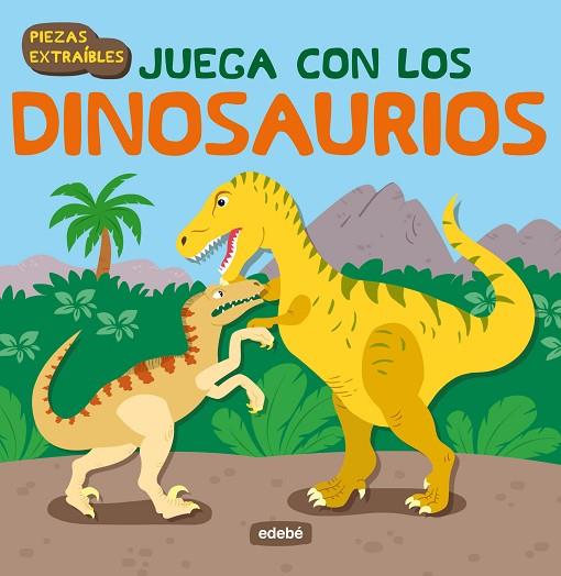 JUEGA CON LOS DINOSAURIOS LIBRO CON PIEZAS DE CARTÓN EXTRAÍBLES | 9788468325361 | AA. VV. | Llibreria Online de Vilafranca del Penedès | Comprar llibres en català