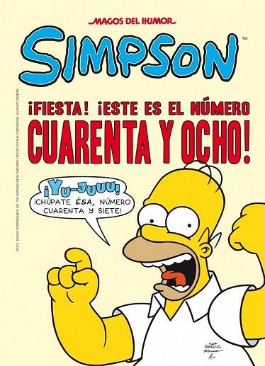 SIMPSON FIESTA ESTE ES EL NÚMERO CUARENTA Y OCHO | 9788466656337 | AA. VV. | Llibreria L'Odissea - Libreria Online de Vilafranca del Penedès - Comprar libros