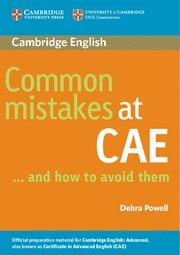 COMMON MISTAKES AT CAE | 9780521603775 | AA. VV. | Llibreria Online de Vilafranca del Penedès | Comprar llibres en català