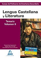 LENGUA CASTELLANA Y LITERATURA TEMARIO VOLUMEN 2 | 9788467628364 | AA.VV | Llibreria Online de Vilafranca del Penedès | Comprar llibres en català