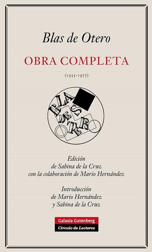 OBRA COMPLETA DE BLAS DE OTERO | 9788481099553 | OTERO, BLAS DE | Llibreria Online de Vilafranca del Penedès | Comprar llibres en català