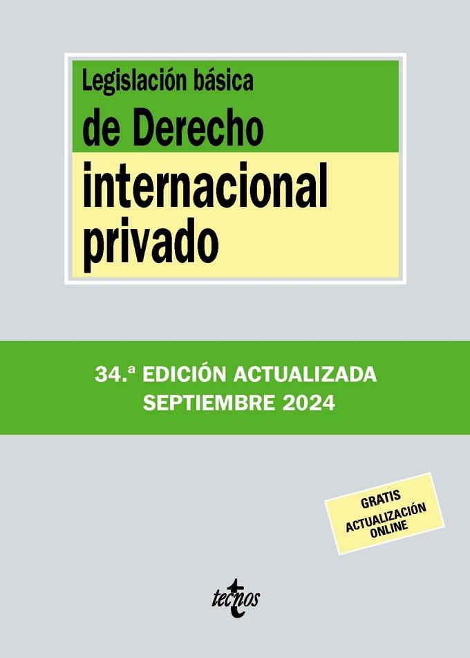 LEGISLACIÓN BÁSICA DE DERECHO INTERNACIONAL PRIVADO | 9788430990917 | EDITORIAL TECNOS | Llibreria Online de Vilafranca del Penedès | Comprar llibres en català