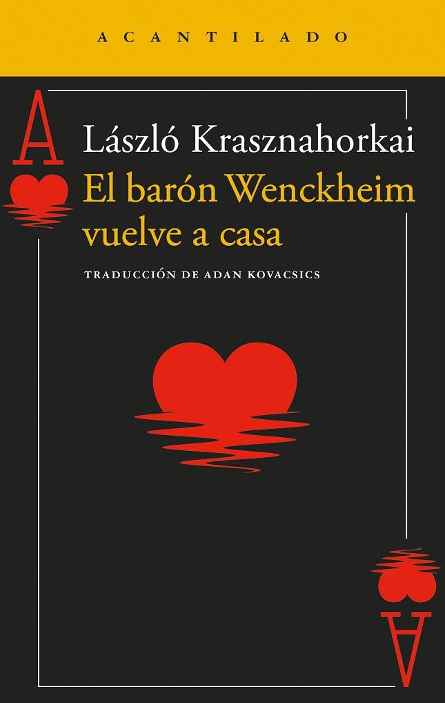 EL BARÓN WENCKHEIM VUELVE A CASA | 9788419958204 | KRASZNAHORKAI, LÁSZLÓ | Llibreria Online de Vilafranca del Penedès | Comprar llibres en català