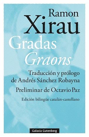 GRADAS - GRAONS | 9788410317062 | XIRAU, RAMON | Llibreria L'Odissea - Libreria Online de Vilafranca del Penedès - Comprar libros