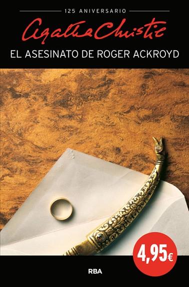 EL ASESINATO DE ROGER ACKROYD | 9788490561720 | CHRISTIE , AGATHA | Llibreria Online de Vilafranca del Penedès | Comprar llibres en català