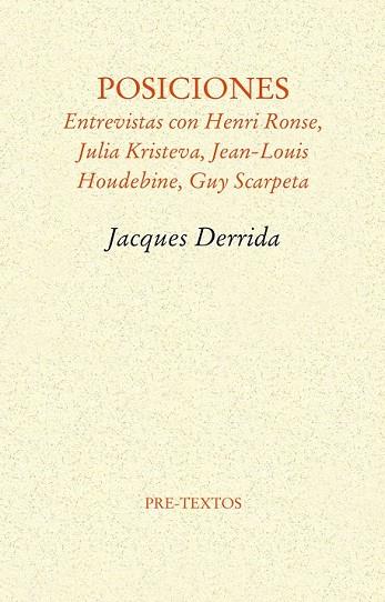 POSICIONES | 9788415576938 | DERRIDA, JACQUES | Llibreria Online de Vilafranca del Penedès | Comprar llibres en català