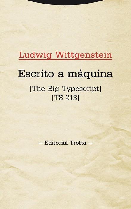 ESCRITO A MÁQUINA | 9788498795592 | WITTGENSTEIN, LUDWIG | Llibreria L'Odissea - Libreria Online de Vilafranca del Penedès - Comprar libros