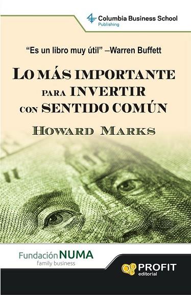 LO MAS IMPORTANTE PARA INVERTIR CON SENTIDO COMÚN | 9788415505860 | MARKS, HOWARD | Llibreria L'Odissea - Libreria Online de Vilafranca del Penedès - Comprar libros