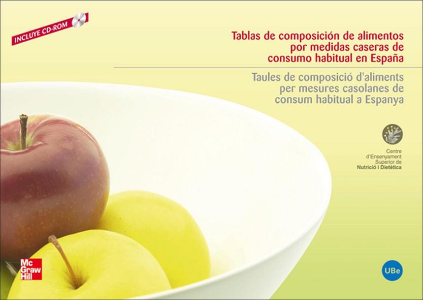 TABLAS DE COMPOSICI}N DE ALIMENTOS POR MEDIDAS CASERAS DE CONSUMO HABITU AL | 9788448160906 | CESNID,CESNID | Llibreria Online de Vilafranca del Penedès | Comprar llibres en català