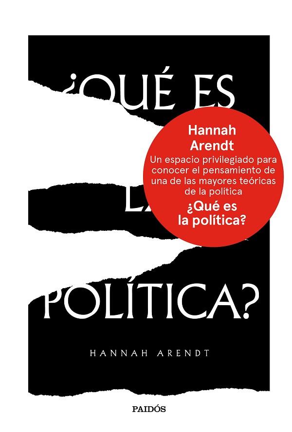 QUÉ ES LA POLÍTICA? | 9788449334382 | ARENDT, HANNAH | Llibreria L'Odissea - Libreria Online de Vilafranca del Penedès - Comprar libros