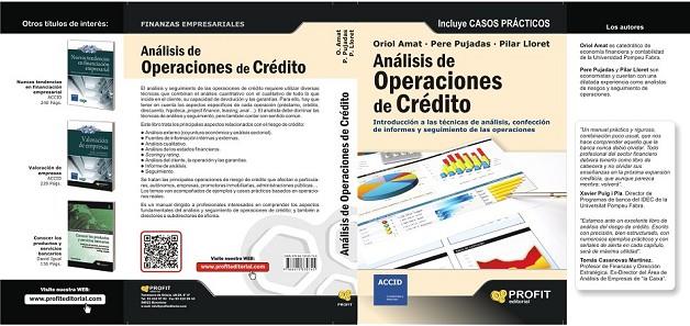 ANALISIS DE OPERACIONES DE CREDITO | 9788415330745 | AMAT, ORIOL | Llibreria L'Odissea - Libreria Online de Vilafranca del Penedès - Comprar libros