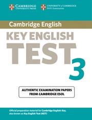 CAMBRIDGE KEY ENGLISH TEST 3 STUDENT'S BOOK | 9780521754781 | CAMBRIDGE ESOL | Llibreria Online de Vilafranca del Penedès | Comprar llibres en català