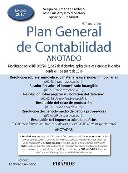 PLAN GENERAL DE CONTABILIDAD ANOTADO | 9788436837353 | JIMÉNEZ CARDOSO, SERGIO M./ARQUERO MONTAÑO, JOSÉ LUIS/RUIZ ALBERT, IGNACIO | Llibreria L'Odissea - Libreria Online de Vilafranca del Penedès - Comprar libros