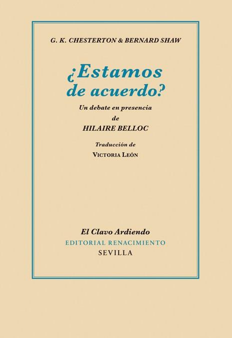 ESTAMOS DE ACUERDO | 9788484725244 | CHESTERTON, GILBERT KEITH I SHAW, GEORGE BERNARD | Llibreria Online de Vilafranca del Penedès | Comprar llibres en català