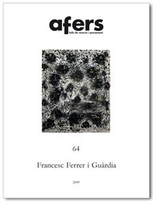 AFERS FULLS DE RECERCA I PENSAMENT 64 | 9788492542185 | FERRER I GUARDIA, FRANCESC | Llibreria Online de Vilafranca del Penedès | Comprar llibres en català