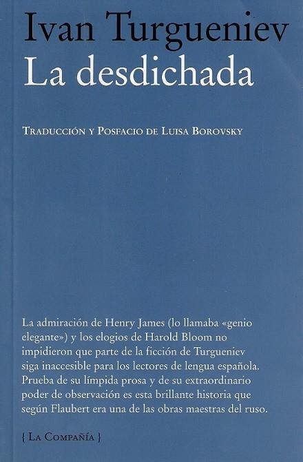 LA DESDICHADA | 9788483930496 | TURGUENIEV, IVAN | Llibreria Online de Vilafranca del Penedès | Comprar llibres en català