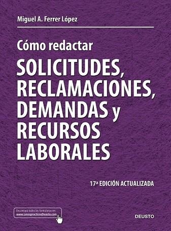 COMO REDACTAR SOLICITUDES RECLAMACIONES DEMANDAS Y RECURSOS | 9788423427710 | FERRER LOPEZ, MIGUEL ANGEL | Llibreria Online de Vilafranca del Penedès | Comprar llibres en català