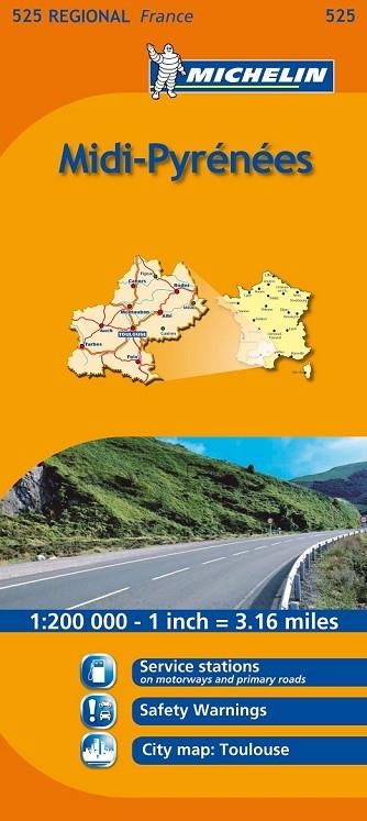 MIDI PYRENEES 525 1: 200 000 -MICHELIN | 9782067135338 | AA. VV. | Llibreria Online de Vilafranca del Penedès | Comprar llibres en català