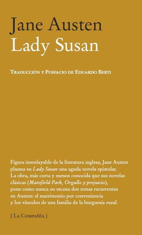 LADY SUSAN | 9788483930687 | AUSTEN, JANE | Llibreria Online de Vilafranca del Penedès | Comprar llibres en català