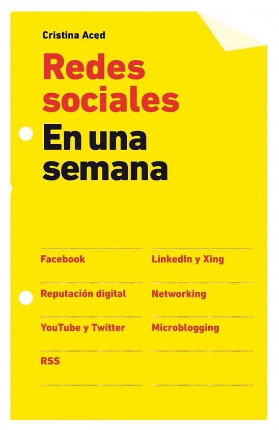 APRENDE REDES SOCIALES EN UNA SEMANA | 9788498750584 | ACED, CRISTINA | Llibreria Online de Vilafranca del Penedès | Comprar llibres en català