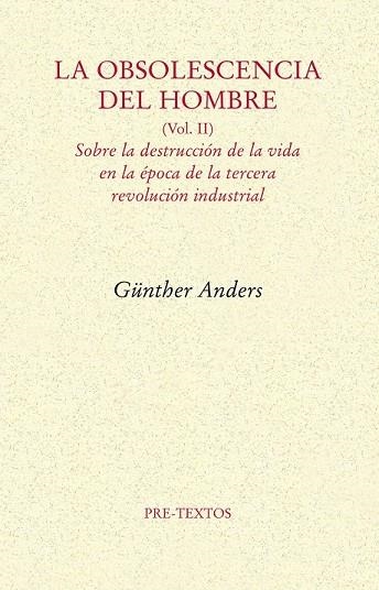 LA OBSOLESCENCIA DEL HOMBRE VOL II | 9788492913930 | ANDERS,GUNTHER | Llibreria Online de Vilafranca del Penedès | Comprar llibres en català