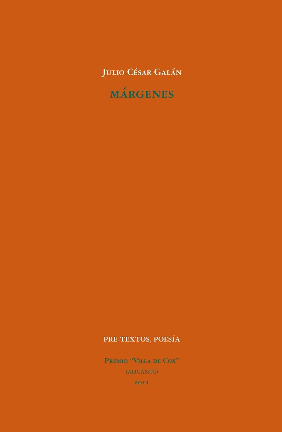 MARGENES | 9788415297611 | GALAN, JULIO CESAR | Llibreria Online de Vilafranca del Penedès | Comprar llibres en català