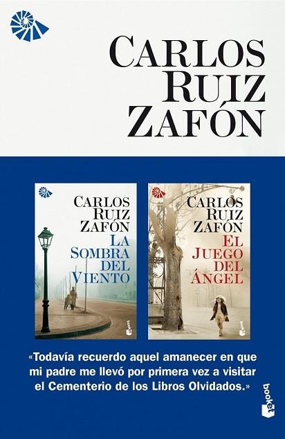 PACK ZAFON BOOKET (LA SOMBRA DEL VIENTO + EL JUEGO | 9788408006312 | RUIZ ZAFON, CARLOS | Llibreria Online de Vilafranca del Penedès | Comprar llibres en català