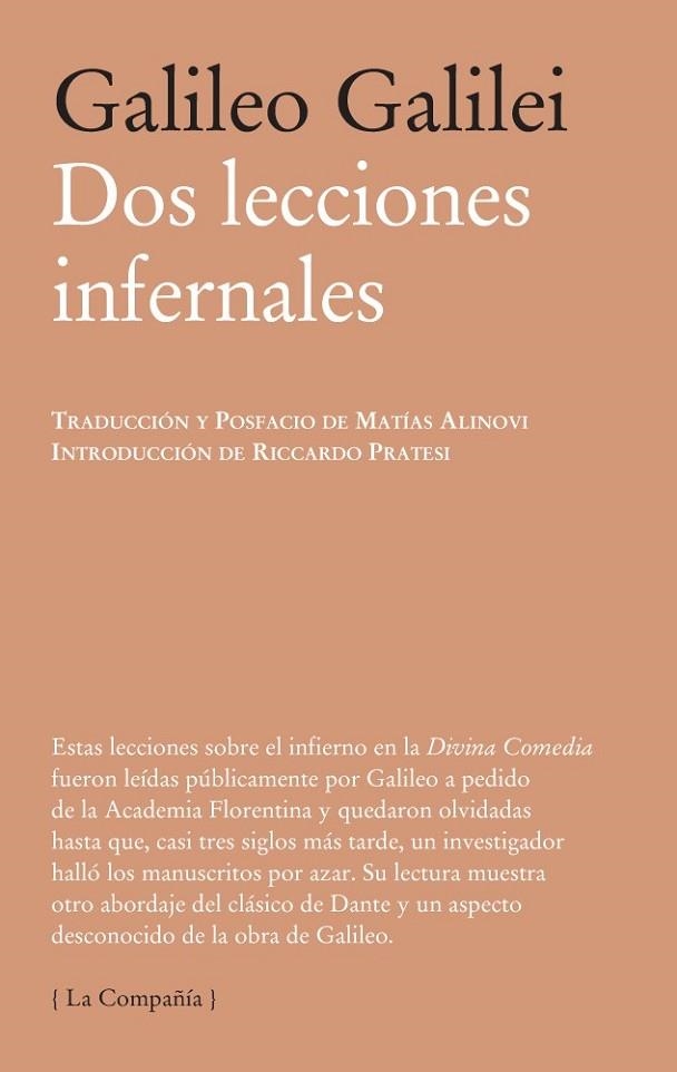 DOS LECCIONES INFERNALES | 9788483931707 | GALILEI, GALILEO | Llibreria Online de Vilafranca del Penedès | Comprar llibres en català