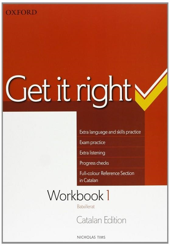 GET IT RIGHT 1 WORKBOOK | 9780194746045 | VARIOS AUTORES | Llibreria Online de Vilafranca del Penedès | Comprar llibres en català