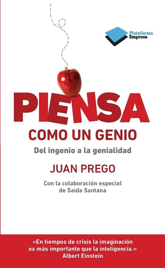 PIENSA COMO UN GENIO | 9788415577720 | PREGO, JUAN | Llibreria Online de Vilafranca del Penedès | Comprar llibres en català