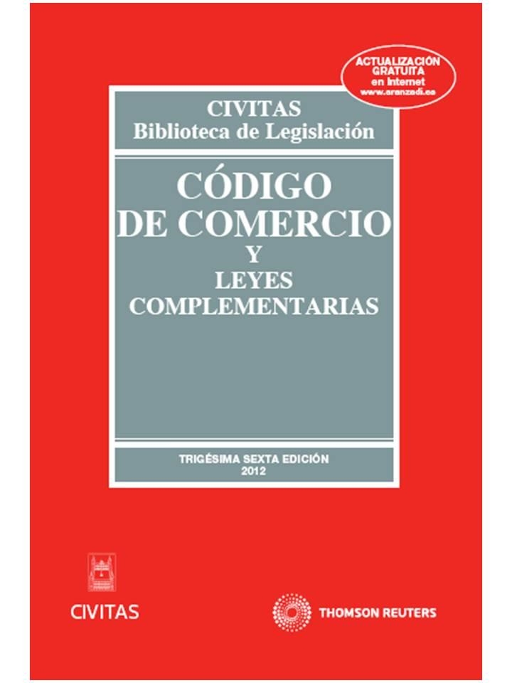 CÓDIGO DE COMERCIO Y LEYES COMPLEMENTARIAS 36ª 2012 | 9788447040216 | AAVV | Llibreria L'Odissea - Libreria Online de Vilafranca del Penedès - Comprar libros