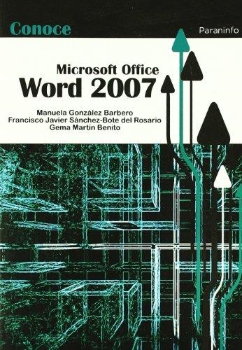 CONOCE WORD 2007 | 9788428331869 | FRANCISCO JAVIER SANCHEZ-BOTE ,GEMA MARTIN BENITO | Llibreria Online de Vilafranca del Penedès | Comprar llibres en català